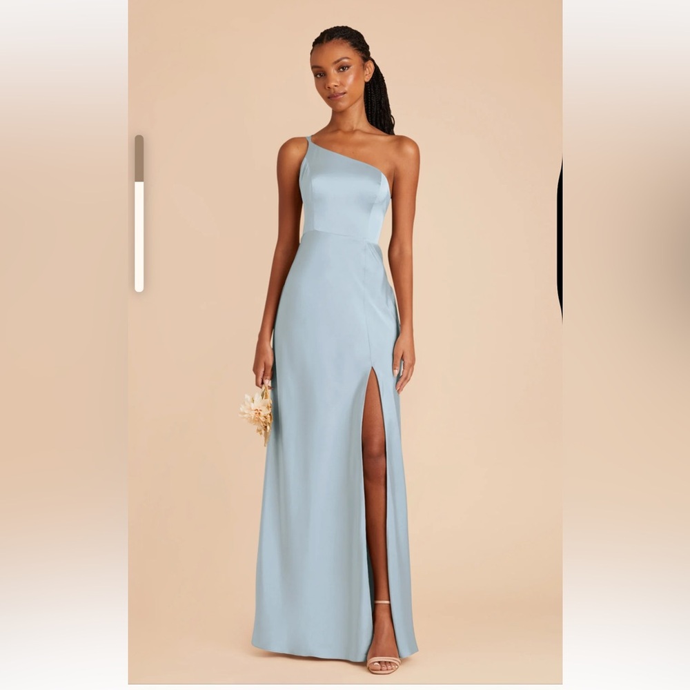 Birdy Grey Kensie Matte Satin Dress Mist Blue, Small